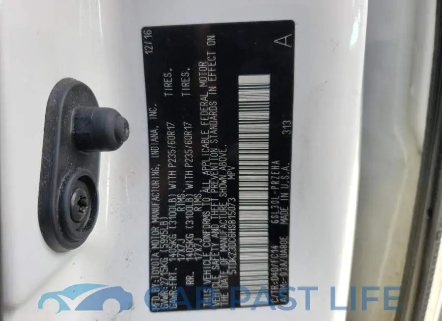 5TDKZ3DC6HS815073# 10