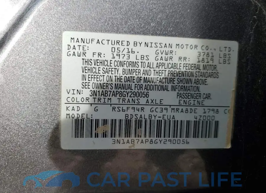 3N1AB7AP8GY290056# 12