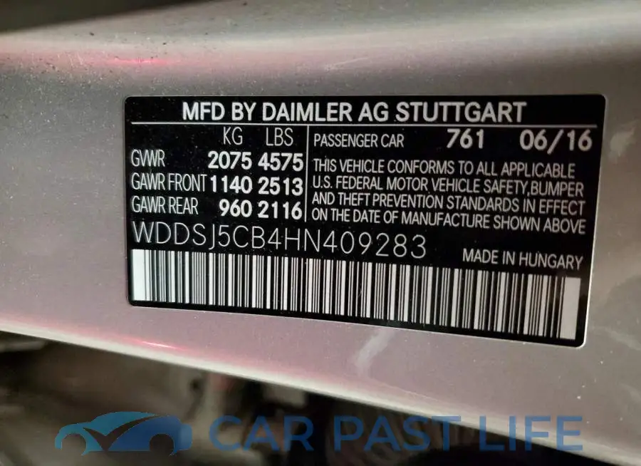 WDDSJ5CB4HN409283# 13