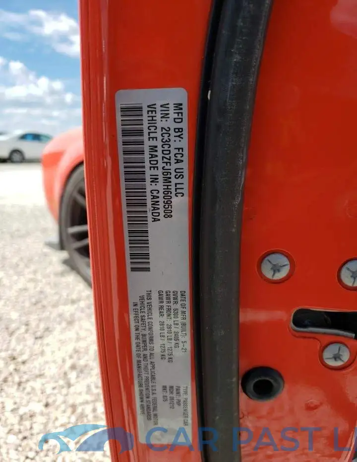 2C3CDZFJ6MH609508# 10