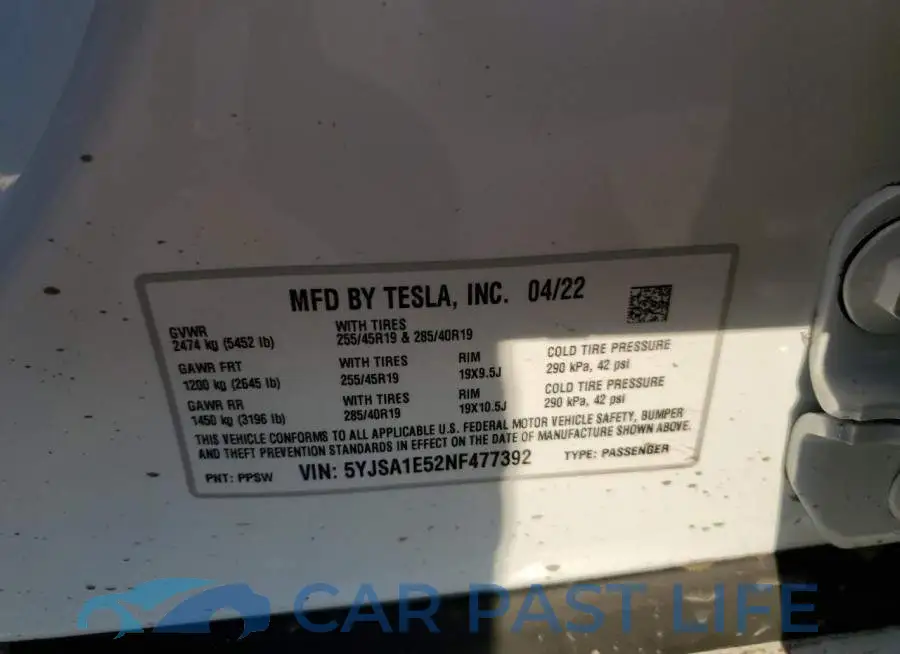 5YJSA1E52NF477392# 10