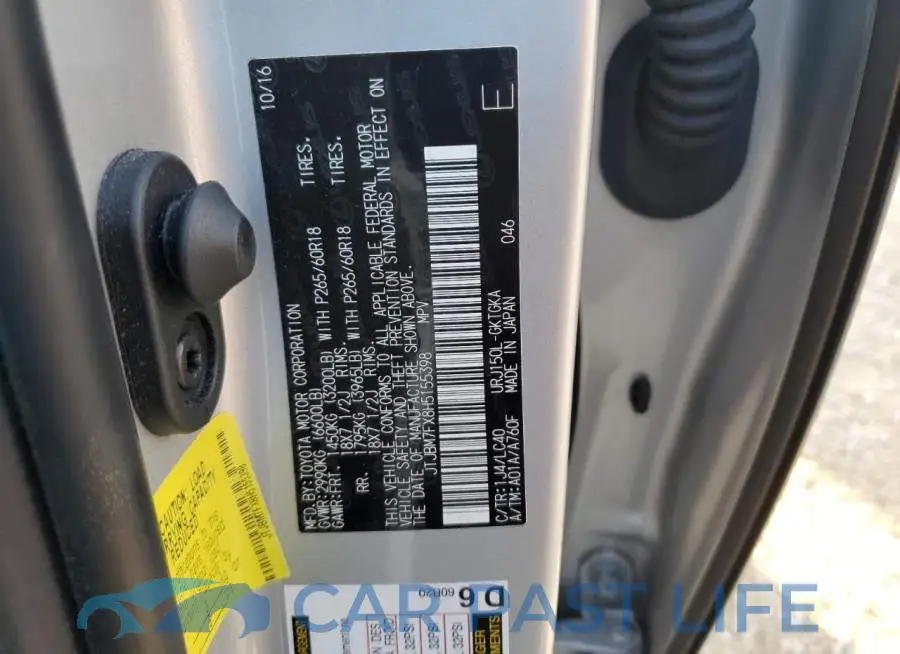 JTJBM7FX8H5155398# 10