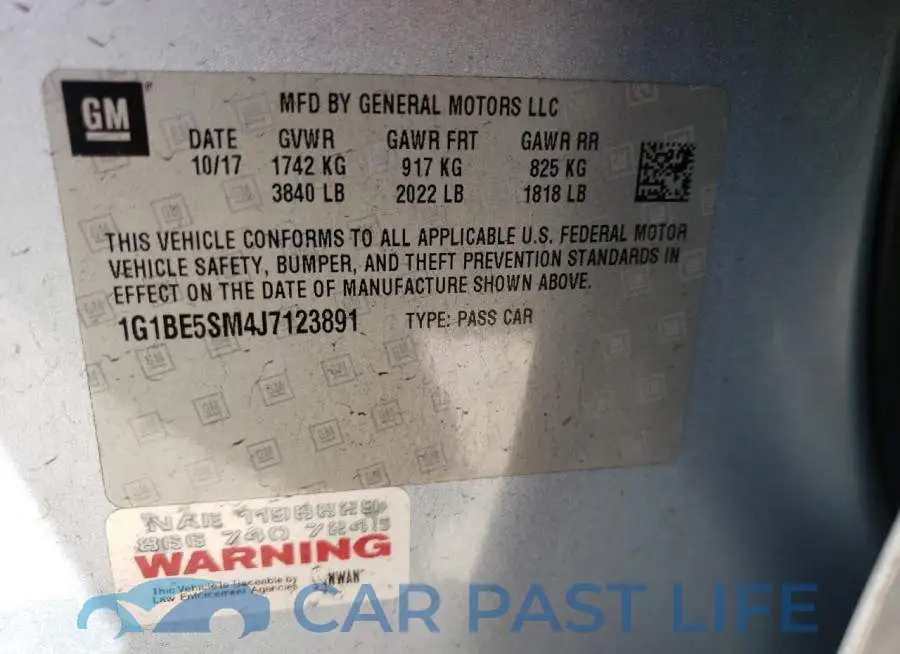 1G1BE5SM4J7123891# 10