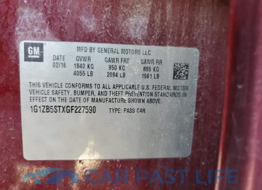 1G1ZB5STXGF227590# 10