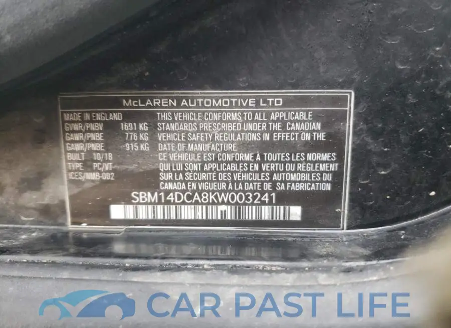 SBM14DCA8KW003241# 12