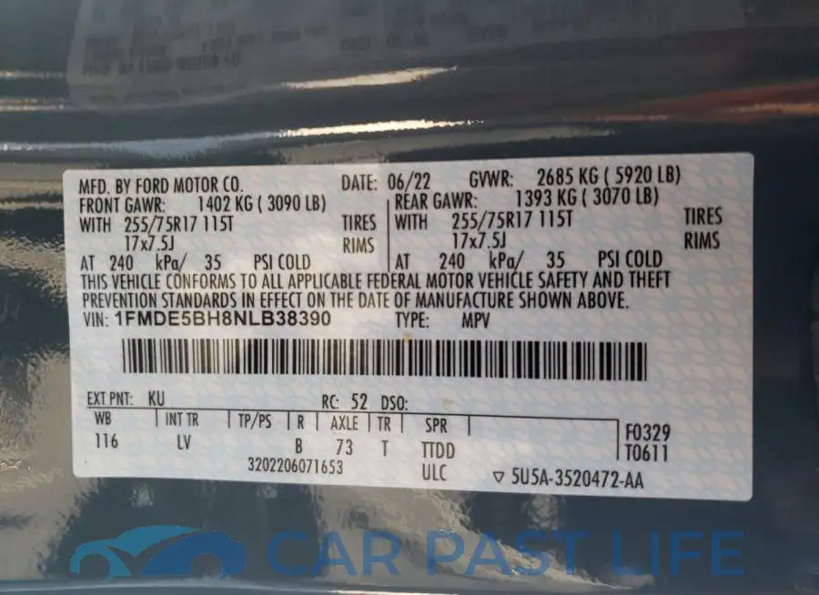 1FMDE5BH8NLB38390# 10