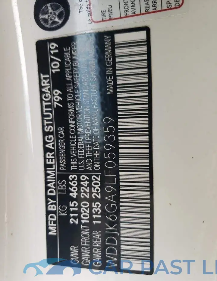 WDDJK6GA9LF059359# 10