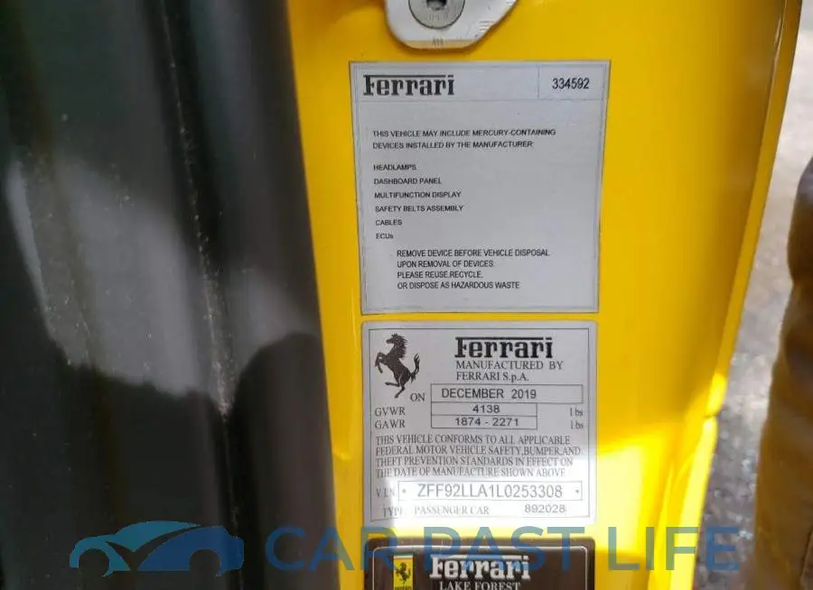 ZFF92LLA1L0253308# 10