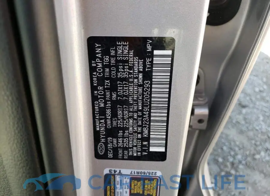 KM8J23A49LU205293# 10