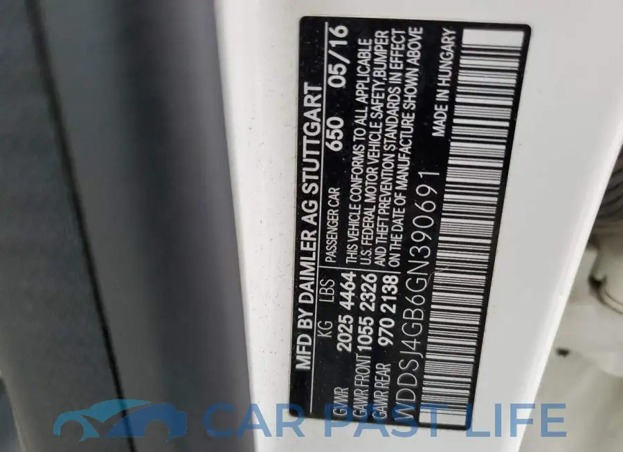WDDSJ4GB6GN390691# 10