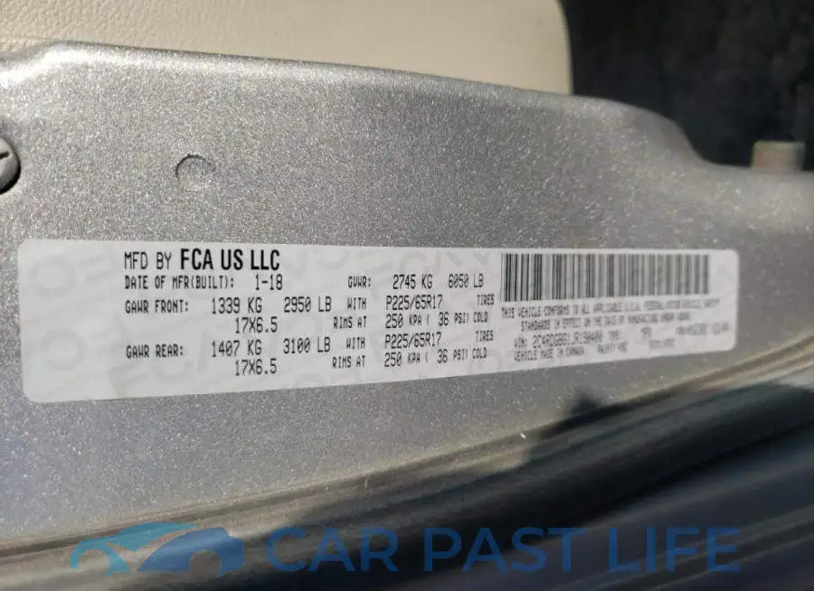 2C4RDGBG1JR190400# 10