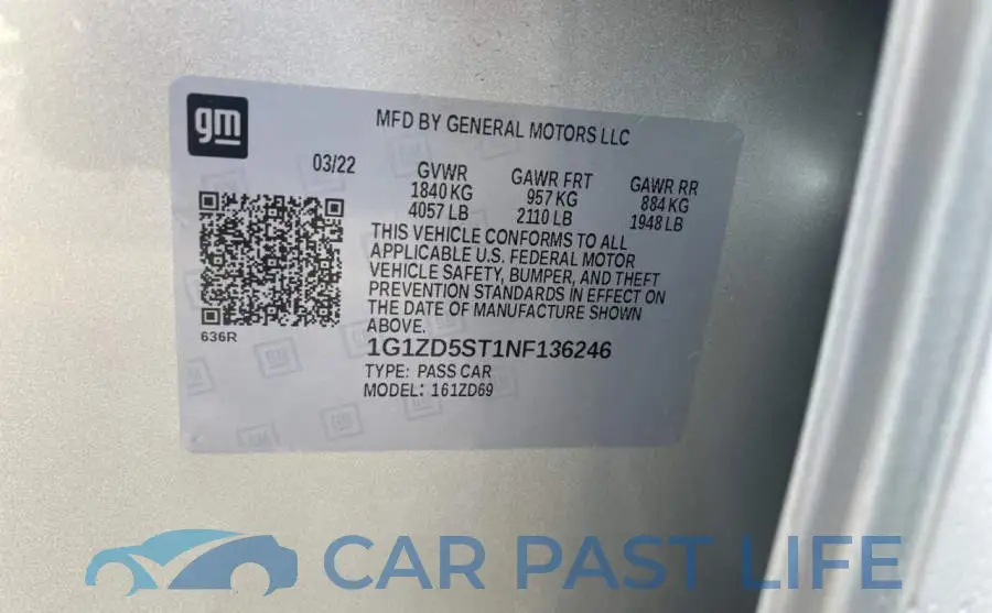 1G1ZD5ST1NF136246# 10