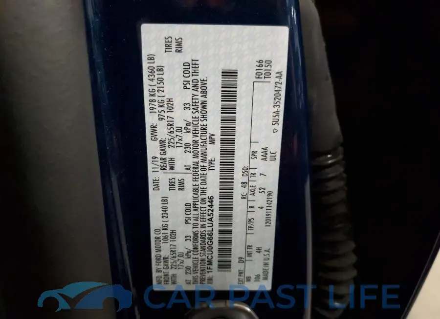 1FMCU0G66LUA52446# 13