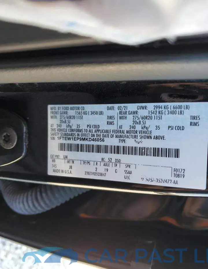 1FTEW1EP9MKD46056# 10