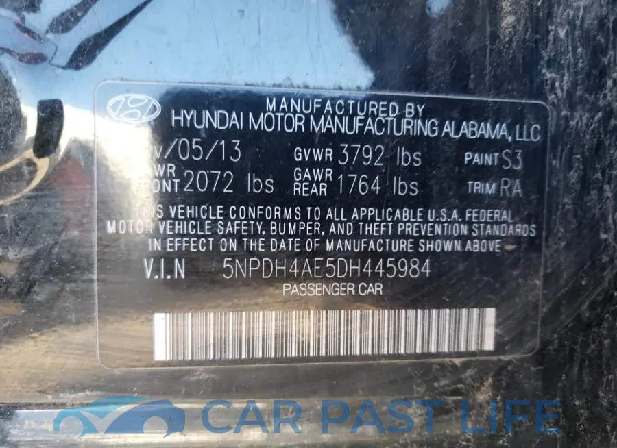 5NPDH4AE5DH445984# 10