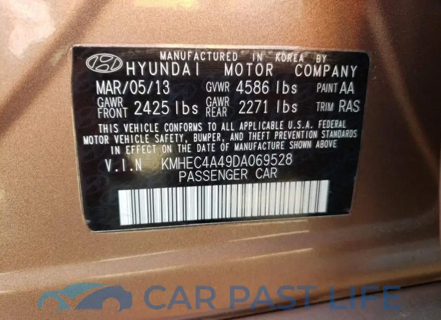 KMHEC4A49DA069528# 10