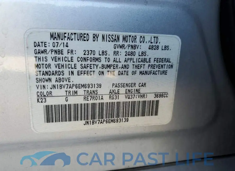 JN1BV7AP6EM693139# 10
