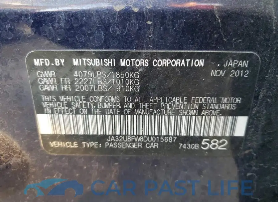 JA32U8FW8DU015687# 10