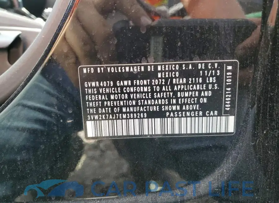 3VW2K7AJ7EM389269# 10