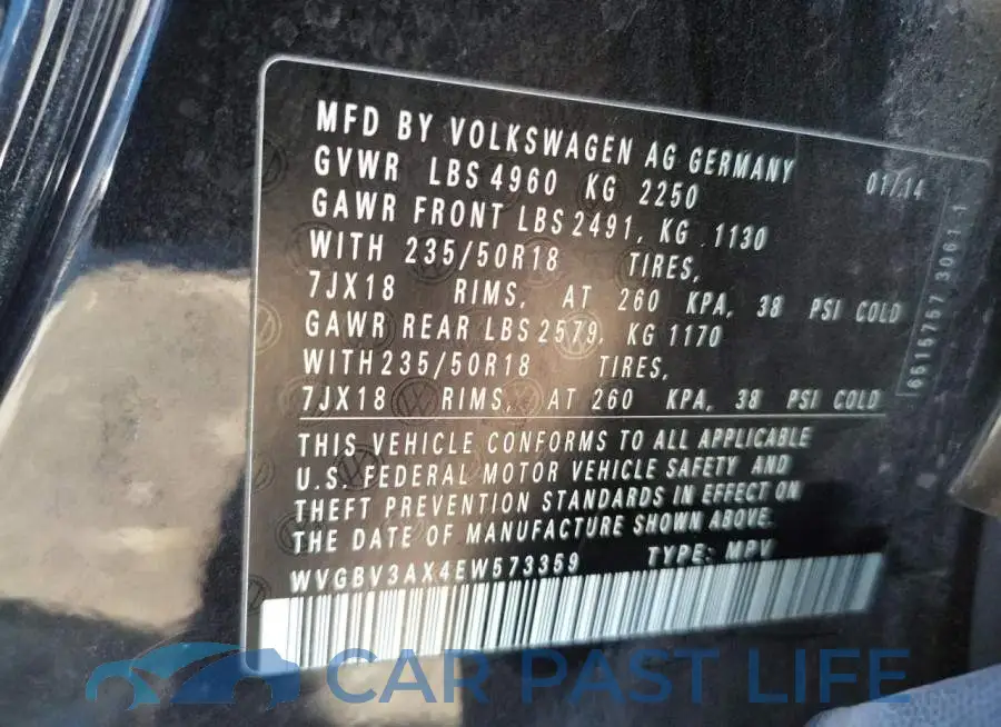 WVGBV3AX4EW573359# 10
