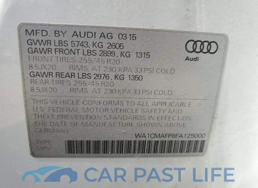 WA1CMAFP8FA125000# 10