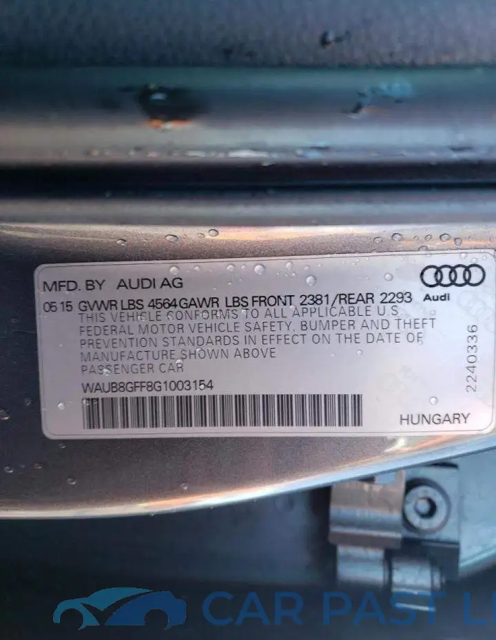 WAUB8GFF8G1003154# 13