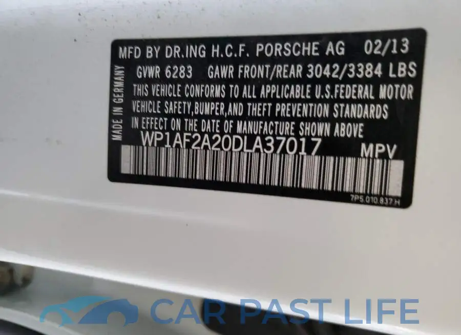 WP1AF2A20DLA37017# 13