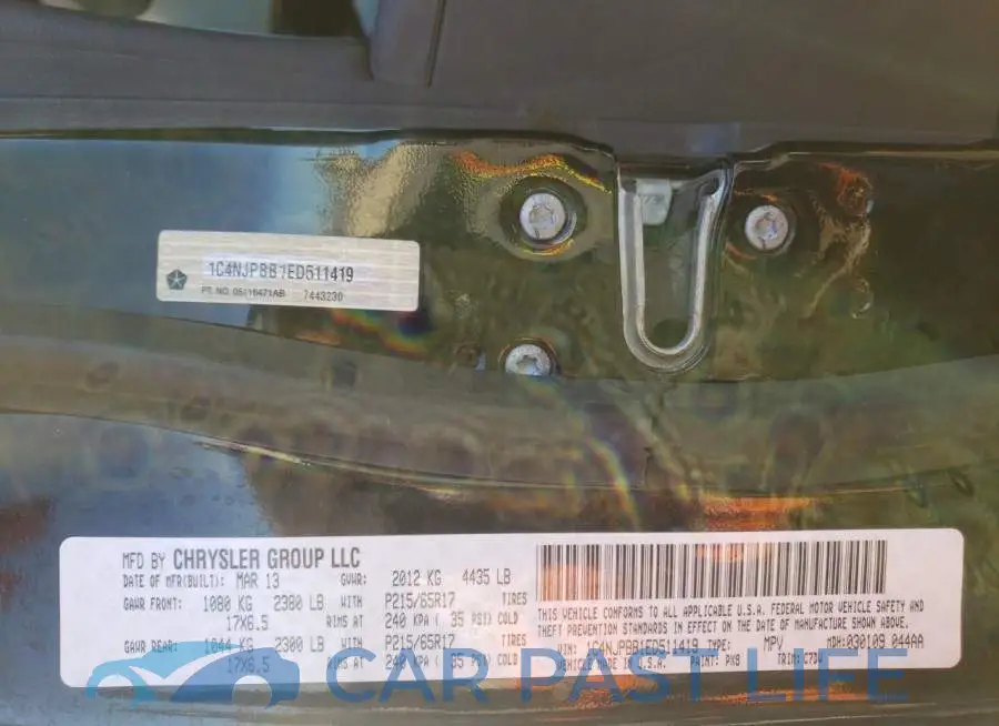 1C4NJPBB1ED511419# 13