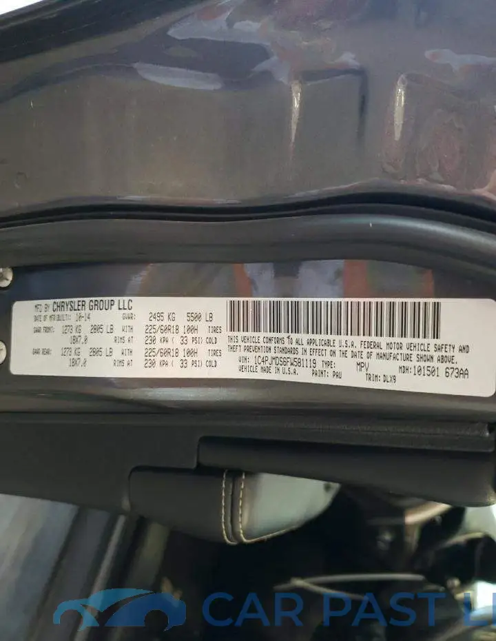 1C4PJMDS6FW581119# 10