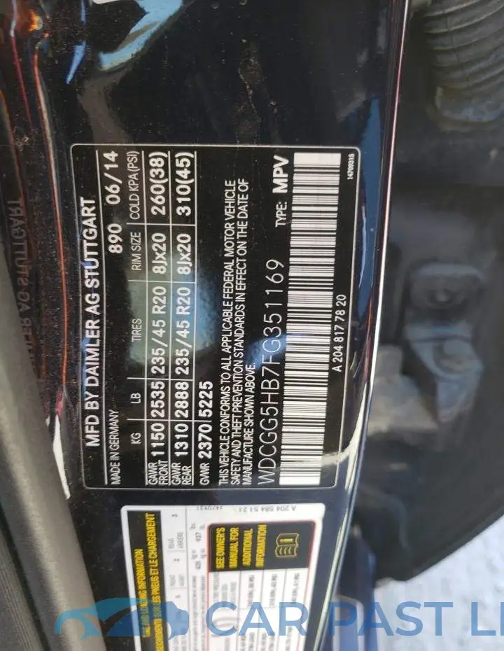 WDCGG5HB7FG351169# 10