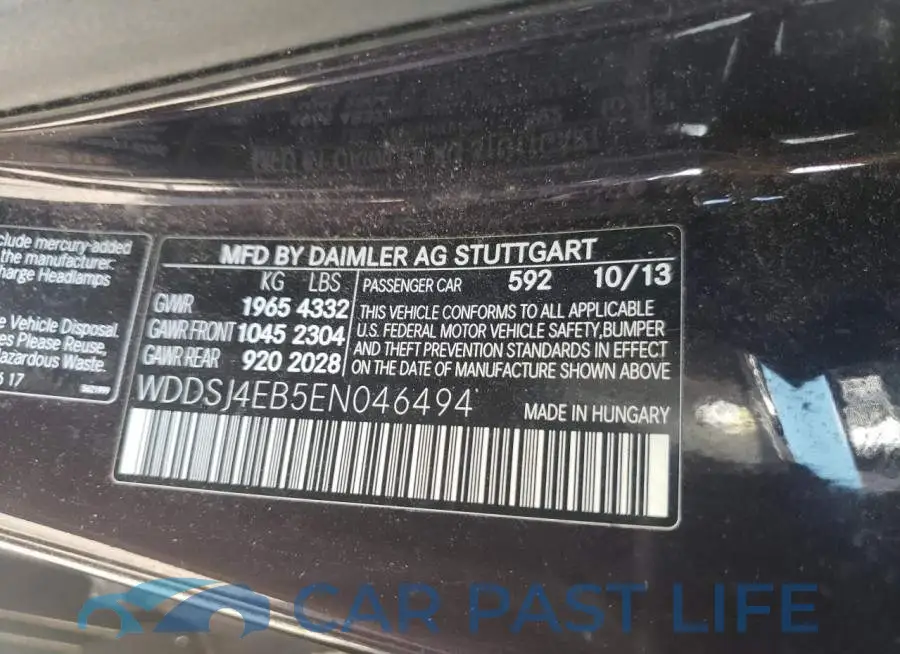 WDDSJ4EB5EN046494# 10