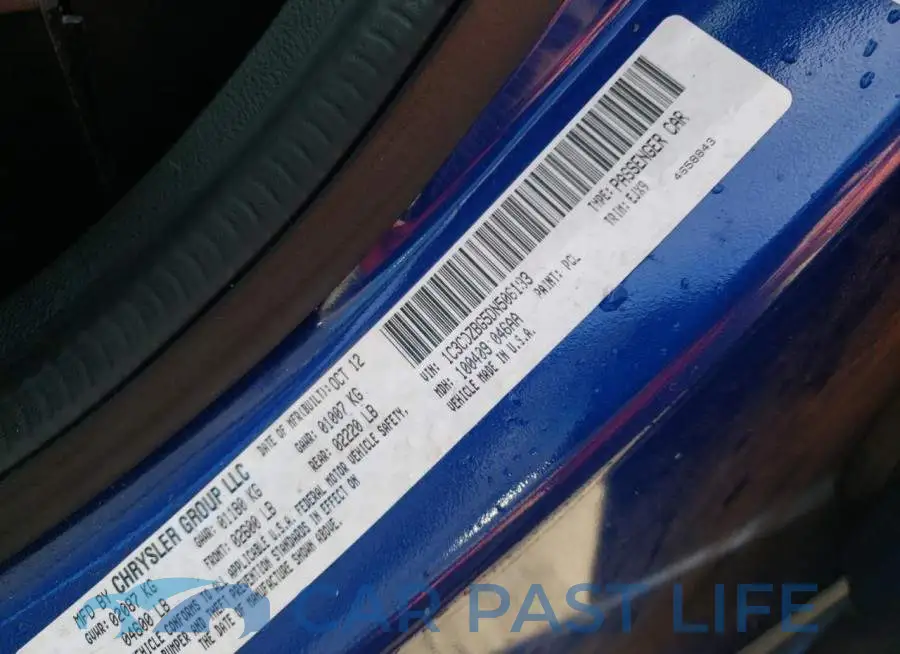 1C3CDZBG5DN506193# 12