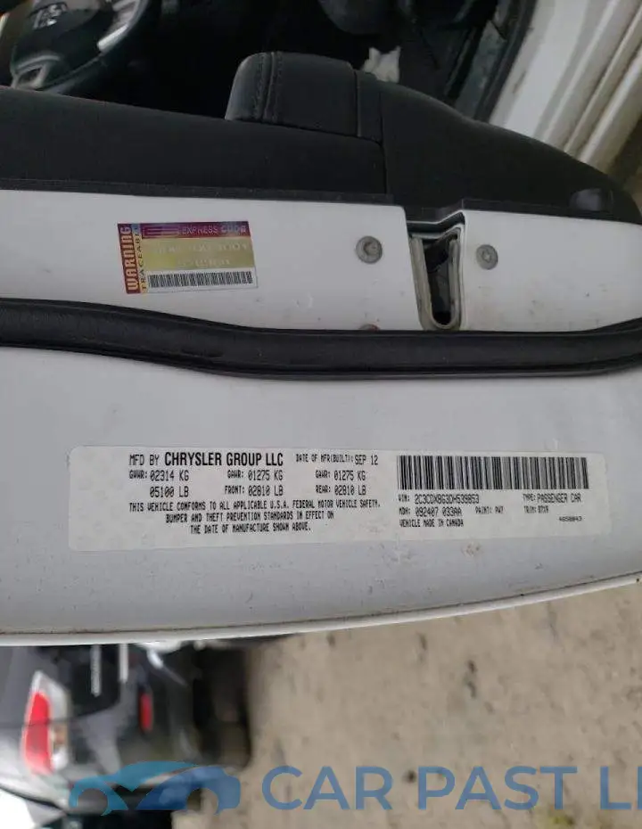2C3CDXBG3DH539853# 10