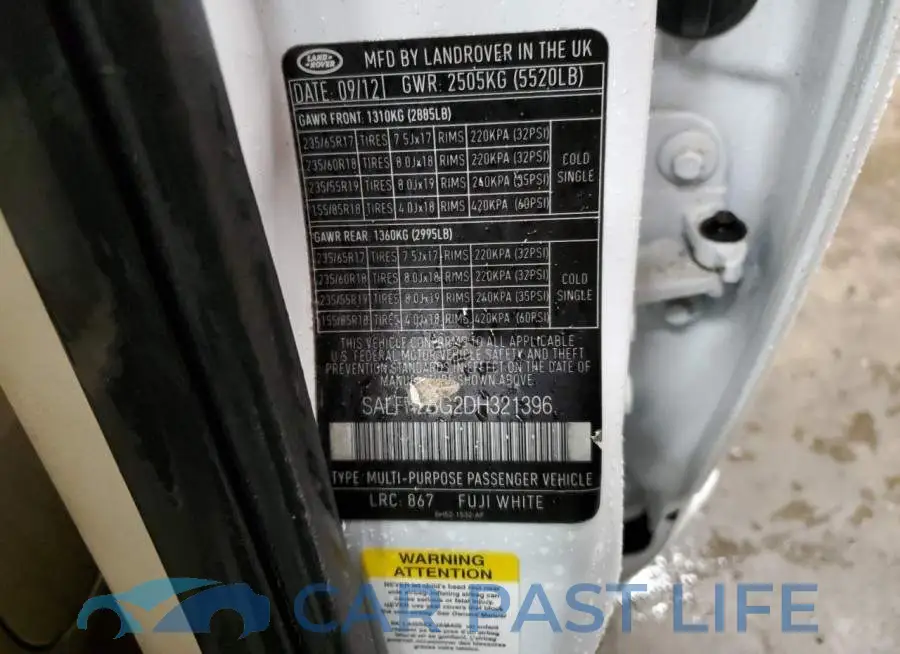 SALFR2BG2DH321396# 13