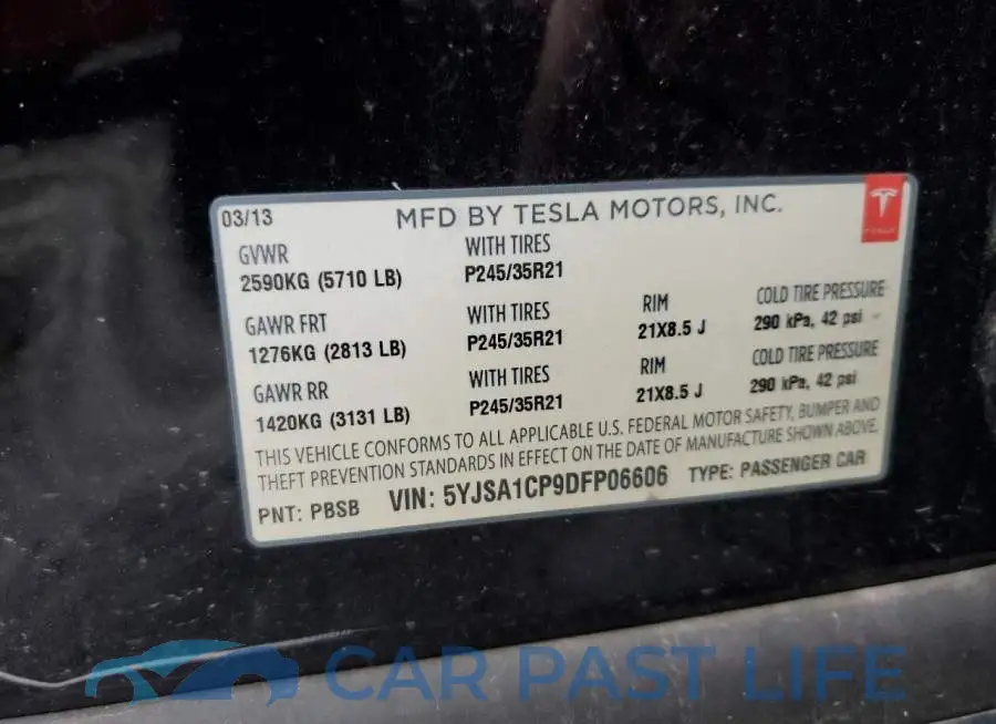 5YJSA1CP9DFP06606# 12