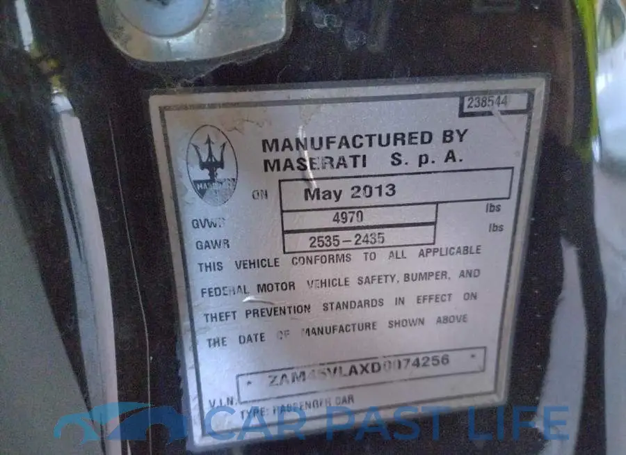 ZAM45VLAXD0074256# 10