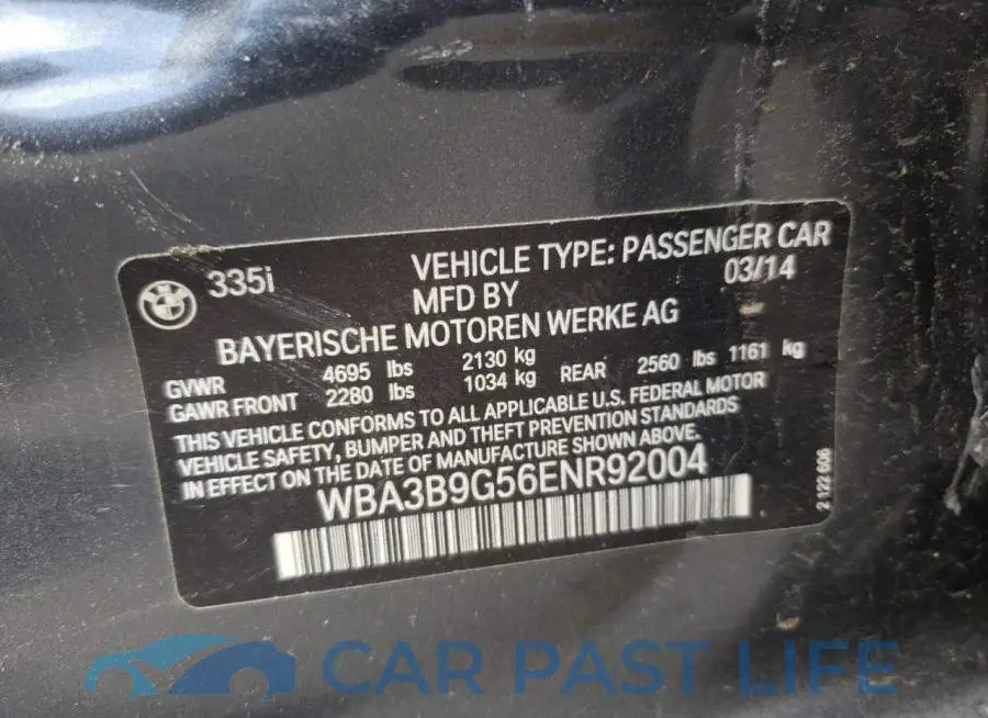 WBA3B9G56ENR92004# 10