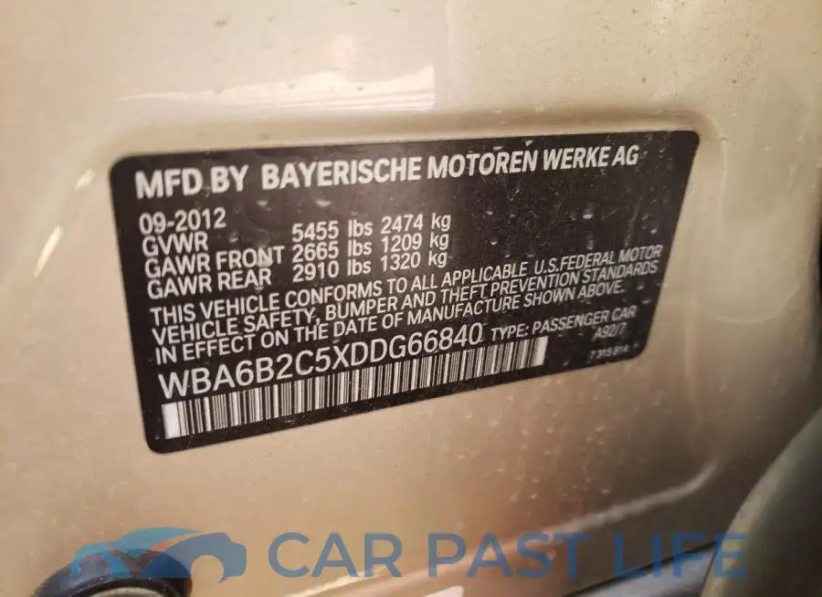WBA6B2C5XDDG66840# 10