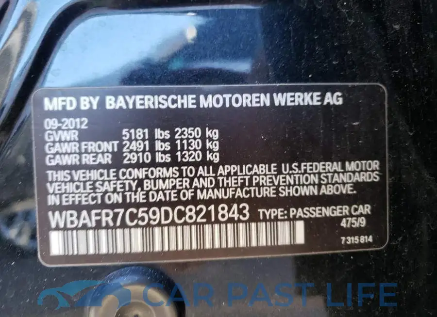WBAFR7C59DC821843# 10