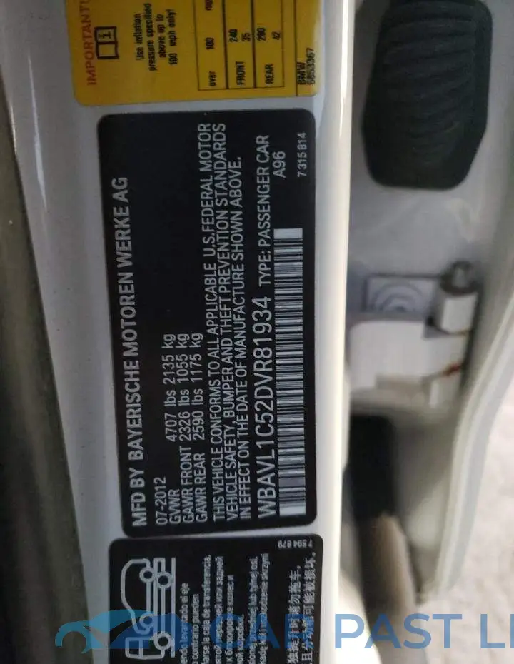 WBAVL1C52DVR81934# 13
