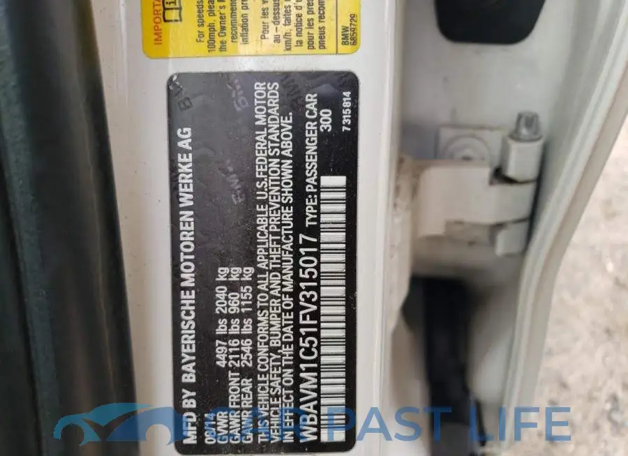 WBAVM1C51FV315017# 10