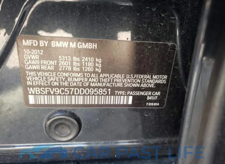 WBSFV9C57DD095851# 10