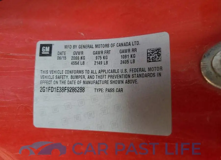 2G1FD1E38F9286288# 13