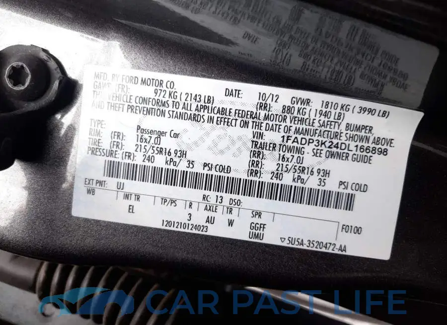 1FADP3K24DL166898# 10