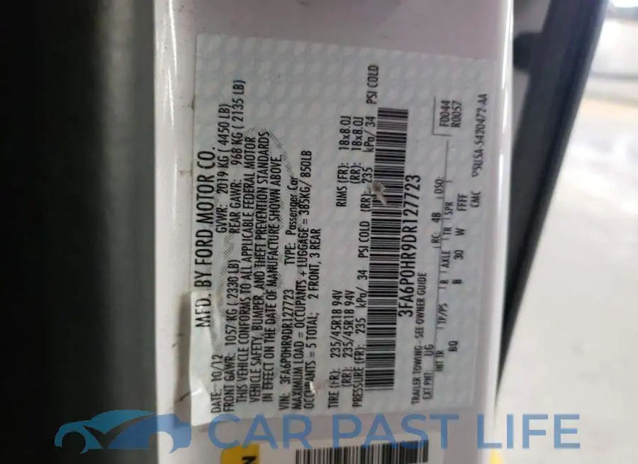 3FA6P0HR9DR127723# 10