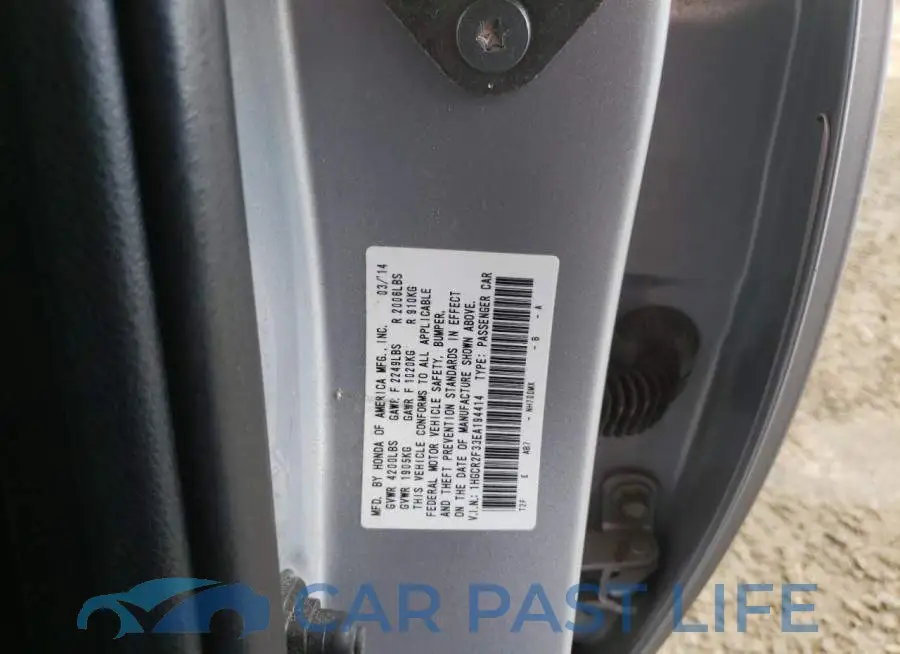 1HGCR2F33EA194414# 10