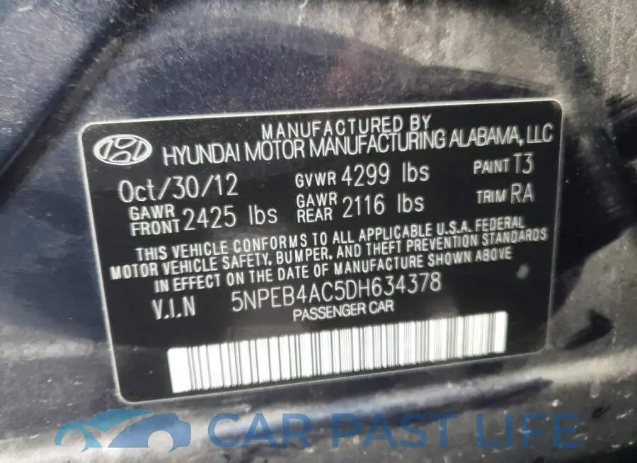 5NPEB4AC5DH634378# 10