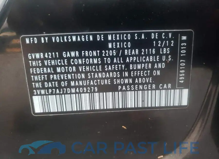 3VWLP7AJ7DM409279# 10