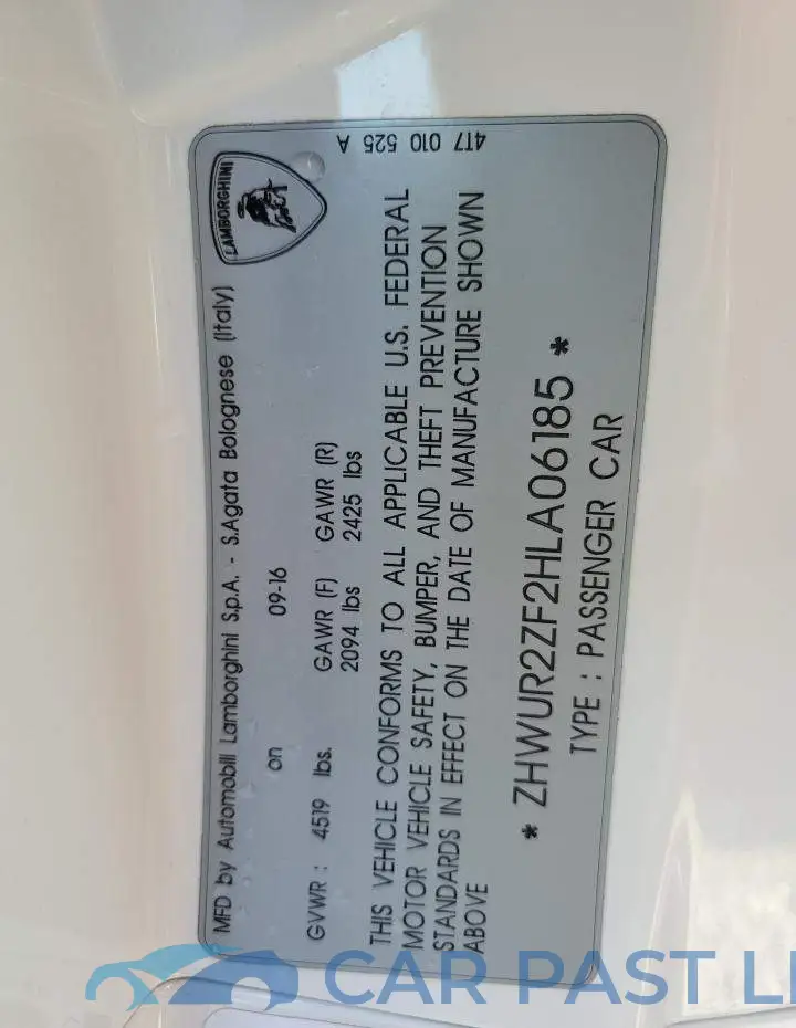 ZHWUR2ZF2HLA06185# 10
