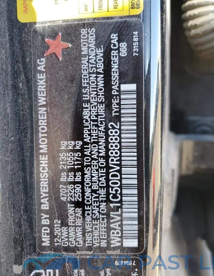 WBAVL1C50DVR88882# 10